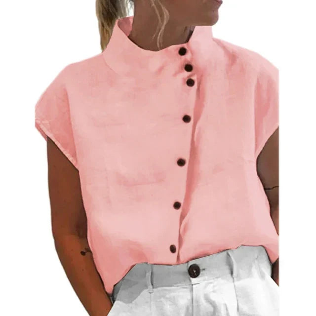 Grace | Women's Elegant Stand Collar Top