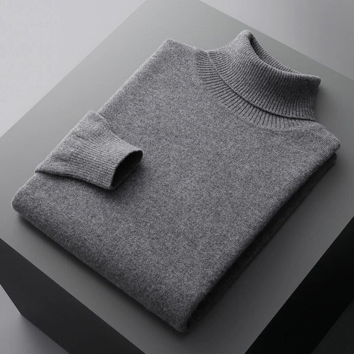 Men's Premium Cashmere Turtleneck Sweater